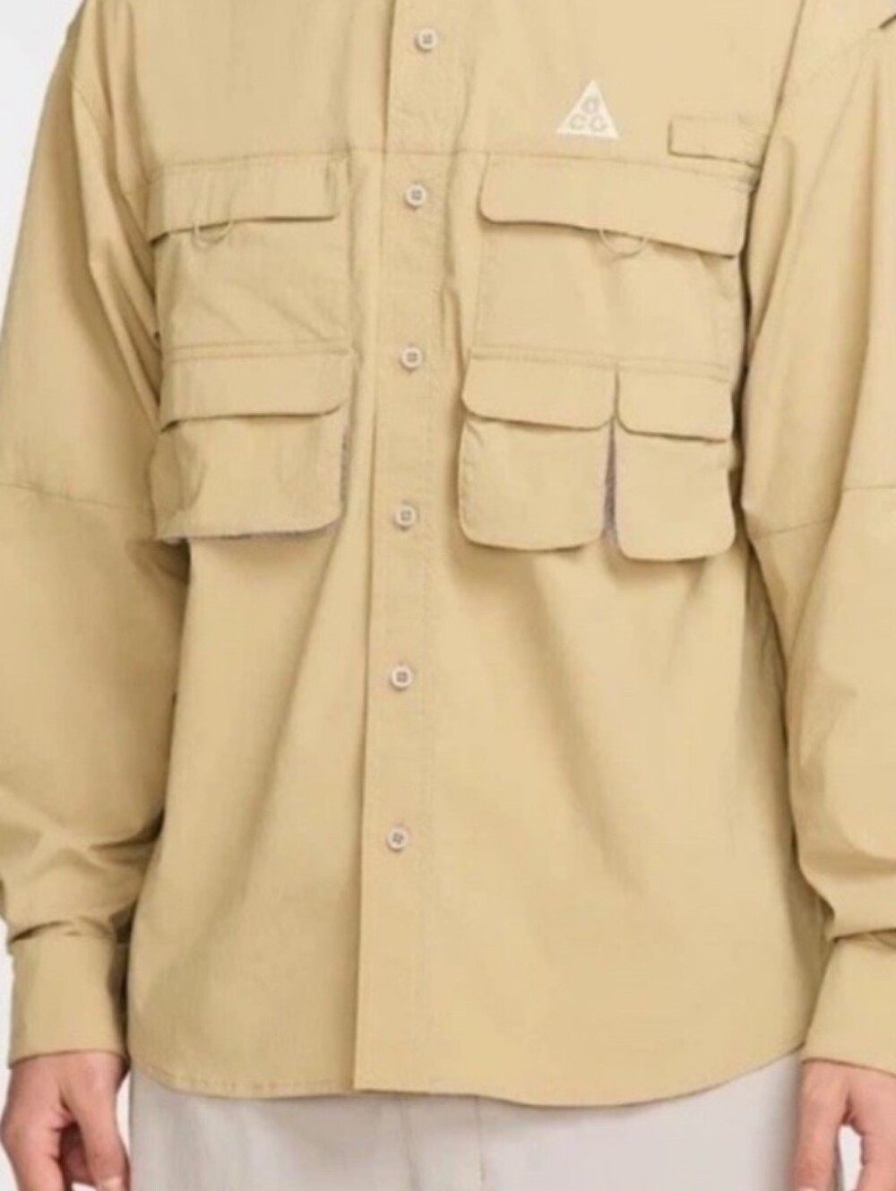 Men’s ACG "Orb Weaver" DriFit ADV Multi-Pocket Long Sleeve Shirt Size:Medium NWT